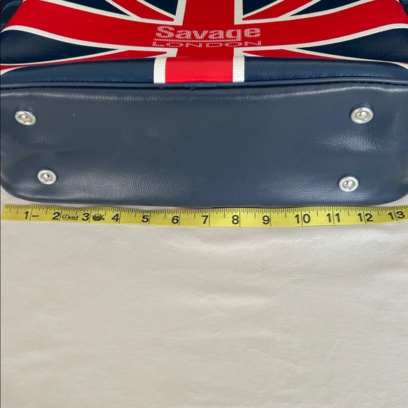 Savage Vintage Union Jack crossbody travel bag Durable Unisex British bag EUC - Picture 9 of 10